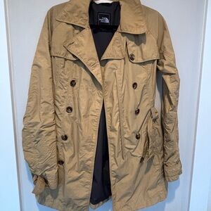 The North Face Black and Tan Rain Jacket Medium